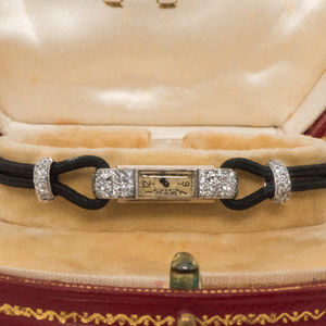 Cartier Rare 1920s Platinum Pave Diamond Watch